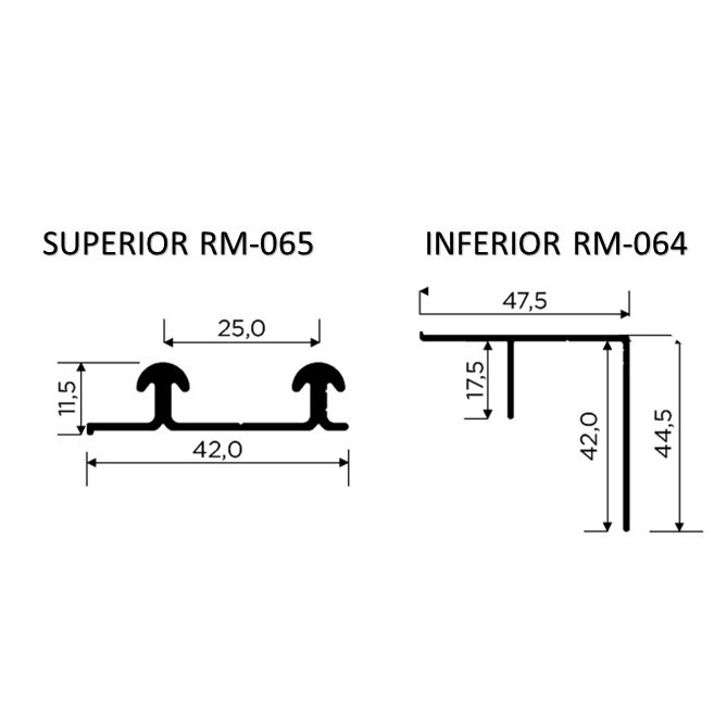 Trilho para sistema SS150+